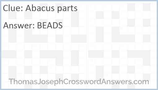 Abacus parts Answer