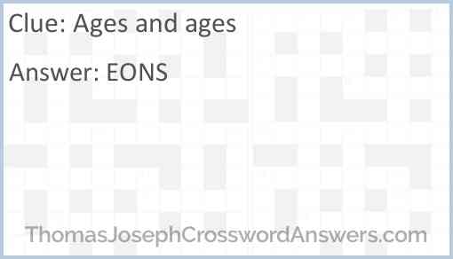 Ages and ages Answer