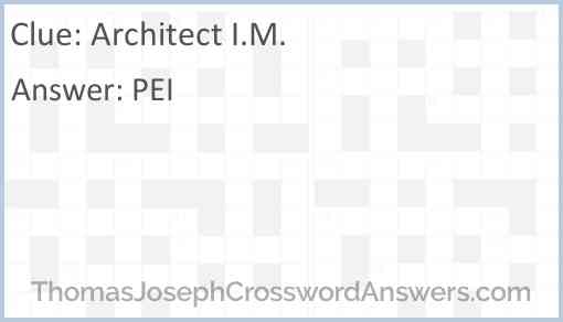 Architect I.M. — Answer