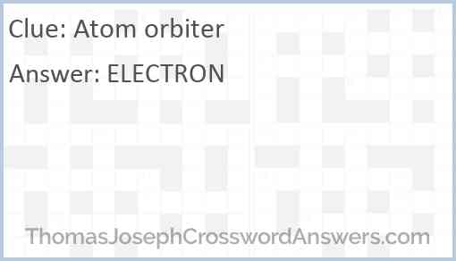 atom orbiter crossword atom orbiter crossword