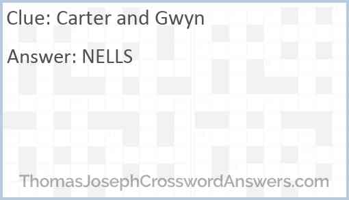 Carter and Gwyn Answer