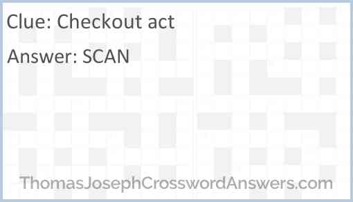 Checkout act Answer