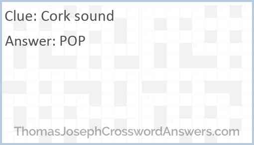 Cork sound Answer