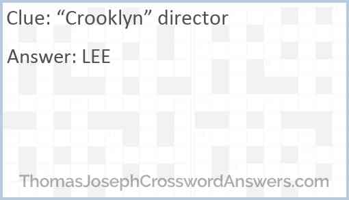 “Crooklyn” director Answer
