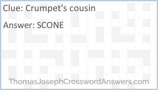 Crumpet’s cousin Answer