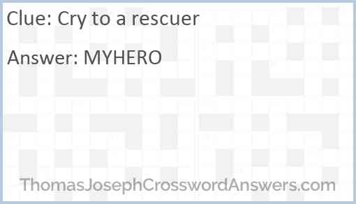 Cry to a rescuer Answer
