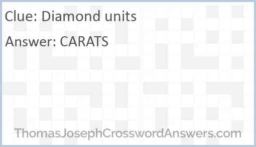 Diamond units Answer