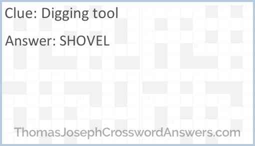 Digging tool Answer