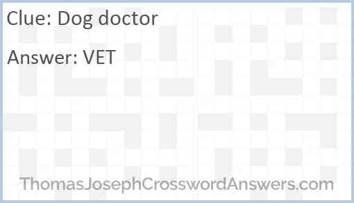 Dog doctor Answer