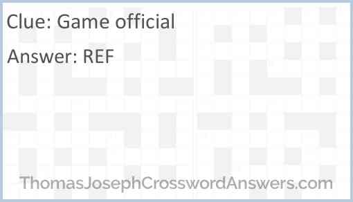 Game official Answer