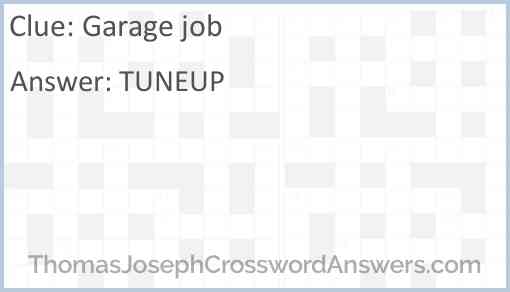 Garage job Answer