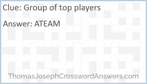 Group of top players Answer