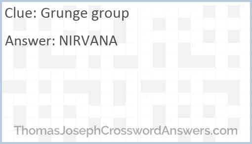 Grunge group Answer