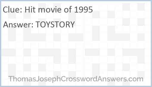 Hit movie of 1995 Answer