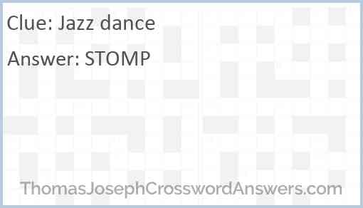 Jazz dance Answer