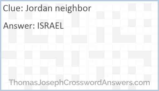 Jordan neighbor Answer