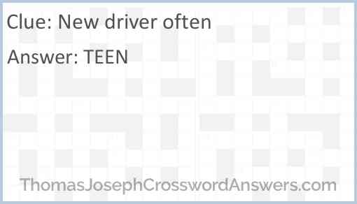 New driver often Answer