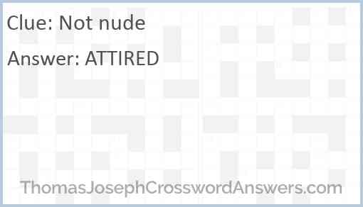 Not nude Answer