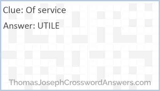 Of service Answer