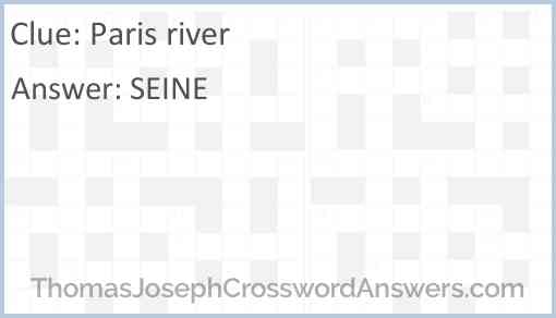 Paris river Answer