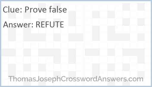 Prove false Answer