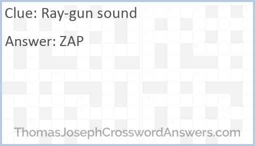 Ray-gun sound Answer