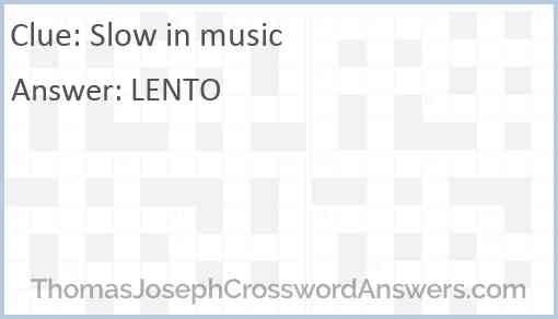 slow-in-music-crossword-telegraph