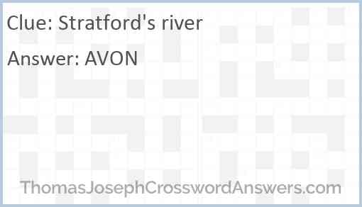Stratford’s river Answer