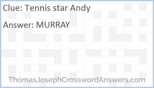 Tennis star Andy Answer