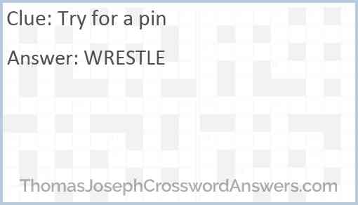 Try for a pin Answer