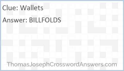 Wallets Answer