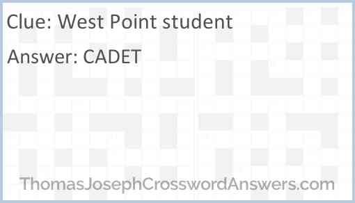 West Point student Answer