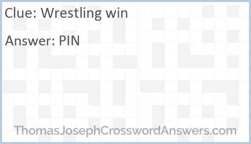 Wrestling win Answer