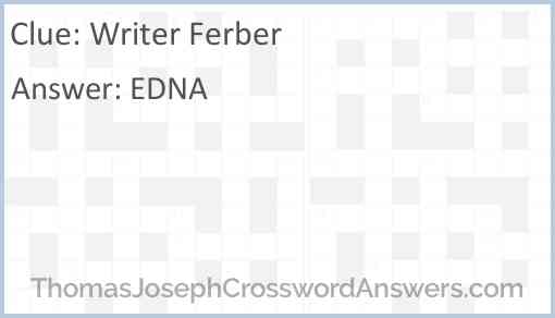 Writer Ferber Answer